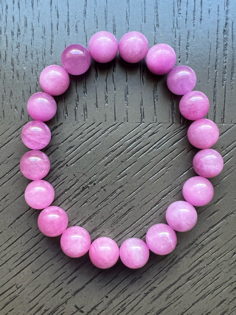 Kunzite bracelet 9-10mm SIZE 6.5’